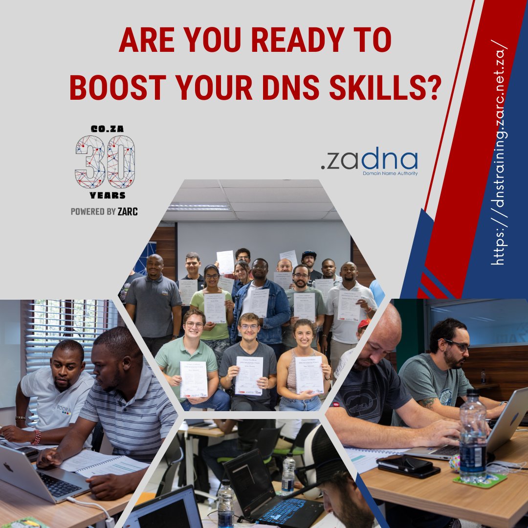 ZaRegistry's tweet photo. ZARC & ZADNA are hosting the DNS Introductory Training Course this March!
This course is perfect for IT professionals, network engineers, and anyone eager to enhance their DNS knowledge.
ποΈ Register now!
https://t.co/Rr6oCb2BfJ
#DNSTraining #ZARC #TechEducation #Networking https://t.co/9I3UTA0gvg