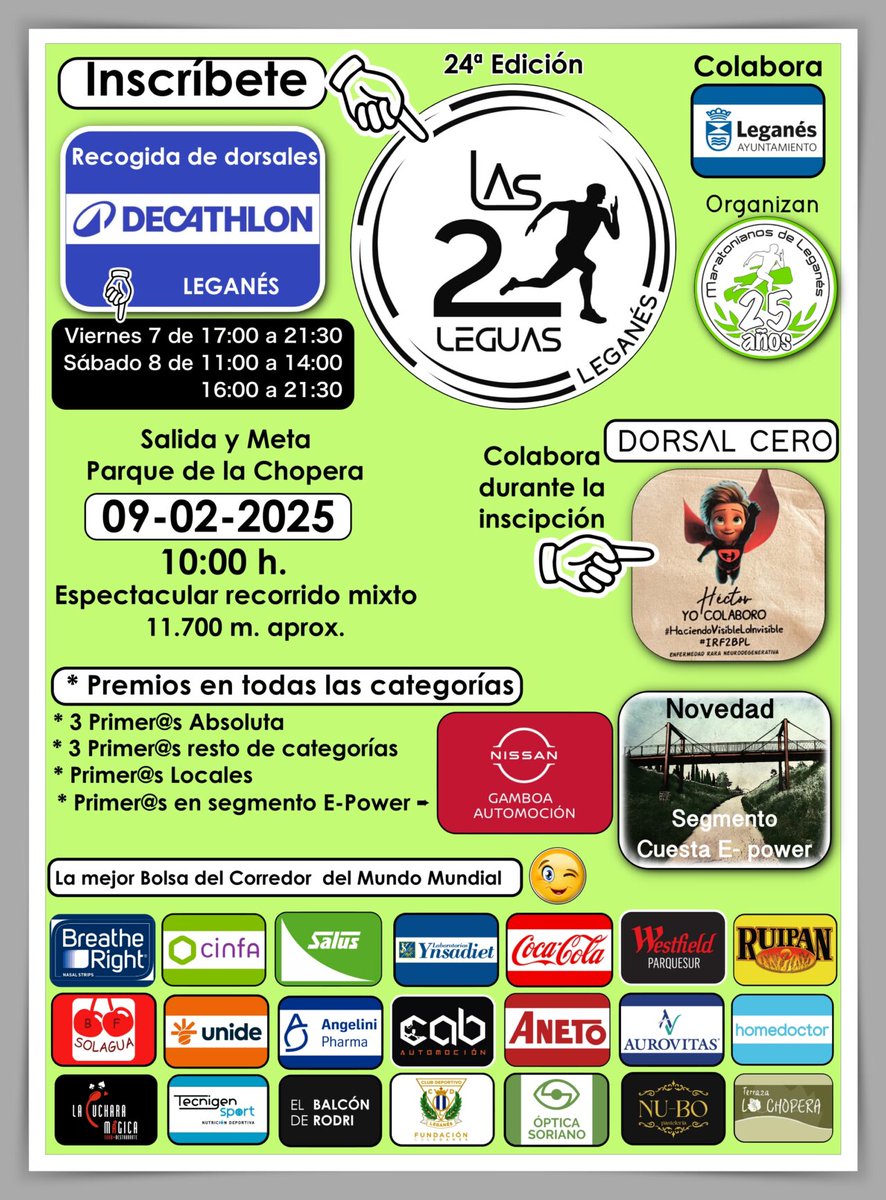 ¡Últimas horas para inscribirte en la mejor carrera con la mejor bolsa del corredor de este universo!
youevent.es/sport/Tabla_Fi…