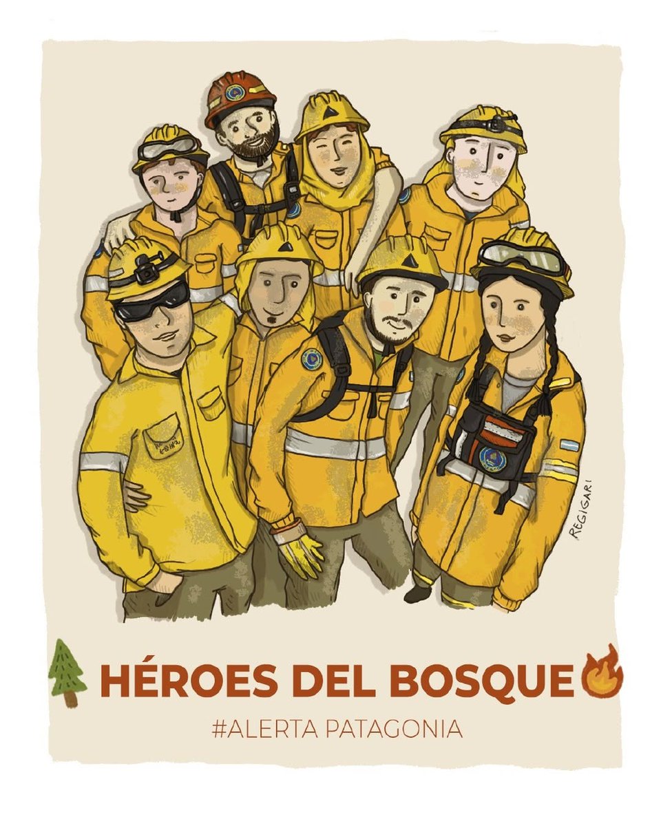 Brigadistas, las caras que no conocemos, los que están ahí al frente. Cuidemos entre todos lo que ellos defienden. Evitemos nuevos focos de incendio🔥 #regigari #amigosdelapatagonia Gracias...gracias❤
