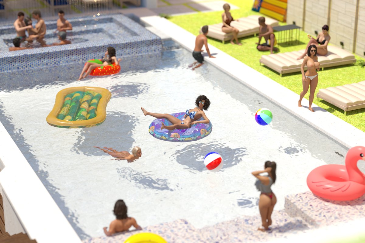 #3dx #isaacwildwood3d #nsfw #swimmingpool #poolparty #busty #curvy #bikini #swimsuit 
Oh boy, do I miss summer...