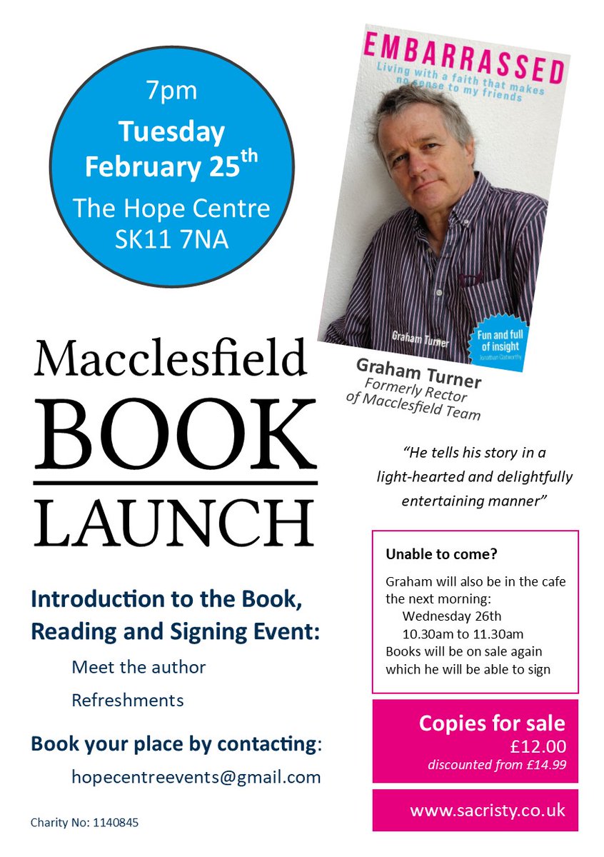 GrahamCTuner's tweet photo. If  you missed the Southport launch, you may be around for the Macc one.  But you will need to book as places are limited. See at the bottom of  the publicity. @sacristypress https://t.co/PQAaJGKGYX
