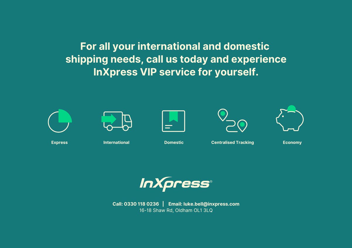 Inxpress152's tweet image. 🚚✨ Discover the InXpress Advantage! ✨🚚
 
At InXpress, we specialise in providing top-tier shipping solutions that cater to your every need. 
 
 🌍International Shipments: 
 
 📦Pallet Services: 
 
 ⏱️Same-Day Delivery: 
 
 💰Competitive Rates: 
 
#ShippingMadeSimple