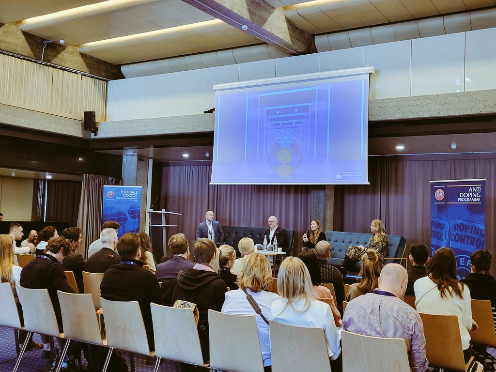 Tyler_ExPhys's tweet image. A full house for the UEFA Sport Nutrition expert session hosted by @Rollo_I