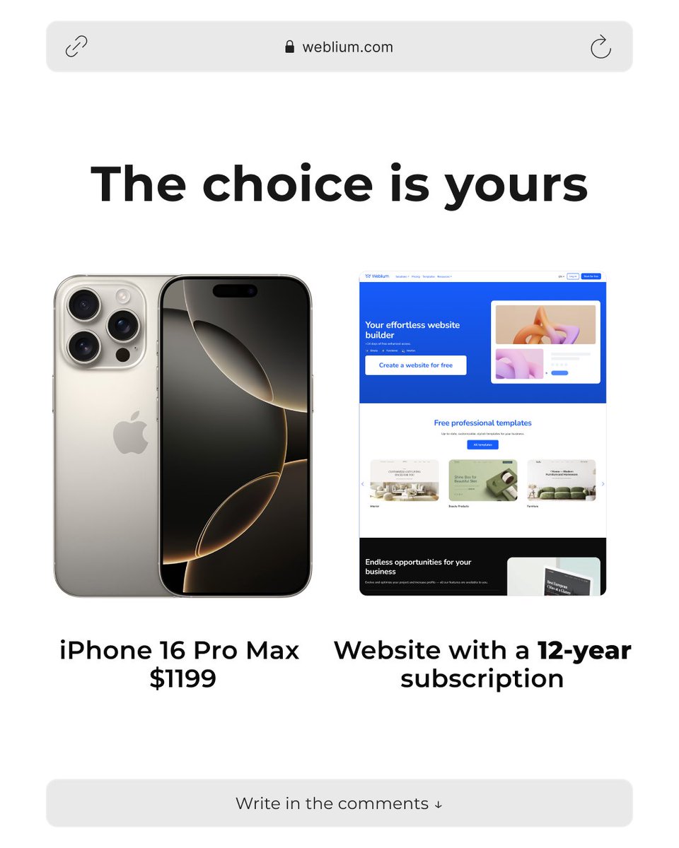 What do you choose?

We promise to respect any decision, but for us the choice is definitely obvious 🤭

#weblium #websitebuilder