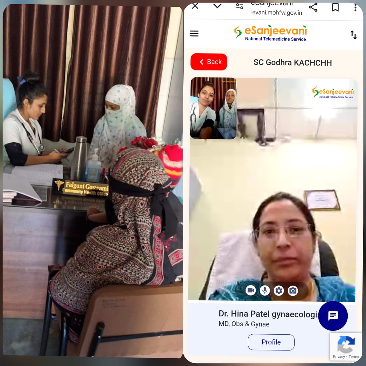 3 month anc come to aam godhara complaining of whitish discharge than cho made telemedicine E Sanjivani call to Dr. Hina mam md obg and gynec,  and she advised regarding medicine and diet..

Aam godhara 
PHC godhara 
Ta : mandvi kutch