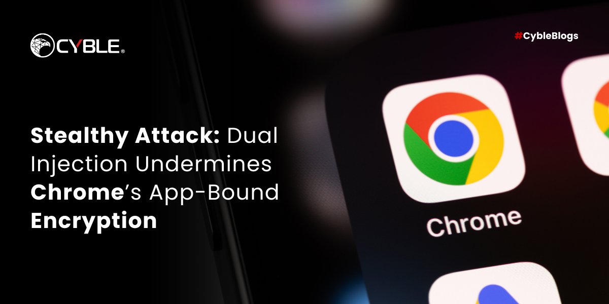 Cyble analyzes stealthy and sophisticated malware capable of bypassing Chrome's app-bound encryption via dual injection techniques.
cyble.com/blog/dual-inje…

#Malware #Chrome #DualInjection #Infostealer #CRIL #ThreatIntel