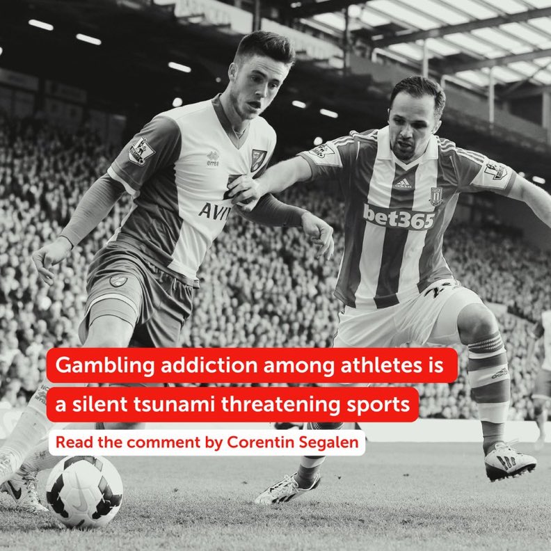 The rise in gambling addiction among athletes can lead to criminal behaviour and match-fixing 🛑

It therefore needs to be countered by actions by authorities, betting companies, and sports organisations, argues <a href="/CSegalen/">Corentin Segalen</a>👇 

playthegame.org/news/gambling-…