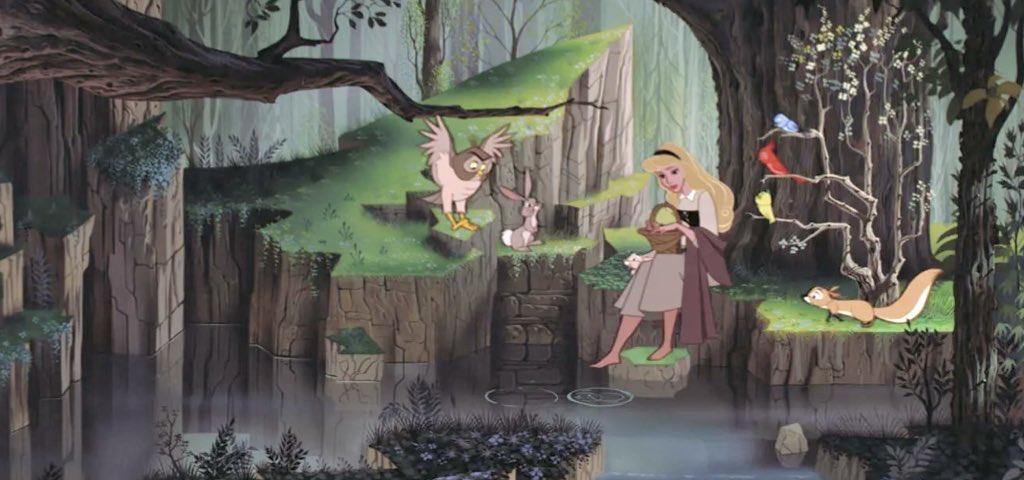 dreamyyarchive's tweet photo. the cottage aesthetic from sleeping beauty (1959) 🌸🍃 https://t.co/0p59gDBIGR
