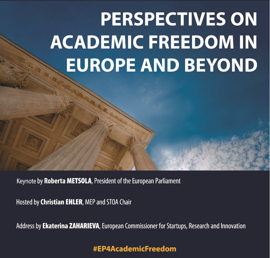 STOA Panel (@ep_sciencetech) on Twitter photo 🔴Today 14h CET:
High-level conference ‘Perspectives on #AcademicFreedom in Europe & beyond’ in the #EUParliament's library
👉wp.me/panTdn-48k
📺Fully booked but you can watch it online: europa.eu/!fTkHHc
#Poland25eu #EP4AcademicFreedom <a href="/EP_President/">Roberta Metsola</a> <a href="/EZaharievaEU/">Ekaterina Zaharieva</a> 🔴Today 14h CET:
High-level conference ‘Perspectives on #AcademicFreedom in Europe & beyond’ in the #EUParliament's library
👉wp.me/panTdn-48k
📺Fully booked but you can watch it online: europa.eu/!fTkHHc
#Poland25eu #EP4AcademicFreedom <a href="/EP_President/">Roberta Metsola</a> <a href="/EZaharievaEU/">Ekaterina Zaharieva</a>