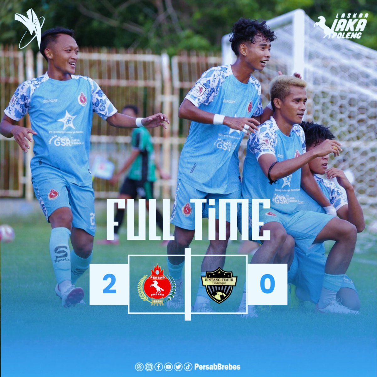 Alhamdulillah..
8 Besar kami datang‼️
FULL TIME:
<a href="/PersabBrebes/">Persab Brebes</a> 2-0 @bintangtimur_pkl

Gol ⚽ @okkamadjid,  @_whyupras

#persabbrebes #persab #brebes #laskarjakapoleng #liga4