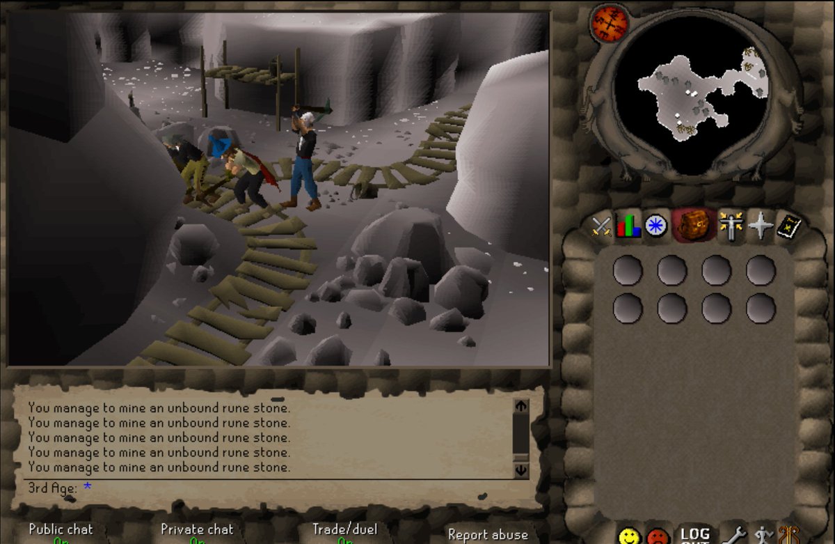 i_Swampy's tweet photo. Back to the essence mines, the old way is the gold way.
#2004scape #runescape https://t.co/68Q1EmS2Ww