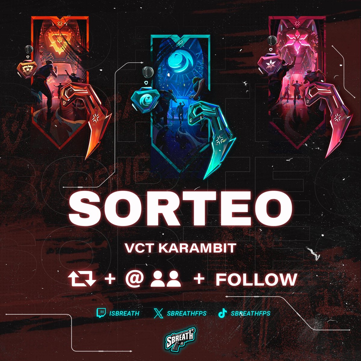 Sbreath (@isbreathx) on Twitter photo 🚀 SORTEO PACK VCT 2025 🚀
Pasos a seguir:
✅Retweet+Like
✅Follow <a href="/znbuteam/">Zanbu Team</a> y @Sbreathfps
✅Mencionar 2 amigos
Se sorteará mañana 6 de febrero a las 4pm 🇻🇪 o 2pm 🇲🇽 ⏰
Transmisión del sorteo en mi canal
🍿🎥 Twitch.tv/iSbreath 🎥🍿
¡Mucha suerte! 🐈⬛🍀🤞🏻 🚀 SORTEO PACK VCT 2025 🚀
Pasos a seguir:
✅Retweet+Like
✅Follow <a href="/znbuteam/">Zanbu Team</a> y @Sbreathfps
✅Mencionar 2 amigos
Se sorteará mañana 6 de febrero a las 4pm 🇻🇪 o 2pm 🇲🇽 ⏰
Transmisión del sorteo en mi canal
🍿🎥 Twitch.tv/iSbreath 🎥🍿
¡Mucha suerte! 🐈⬛🍀🤞🏻