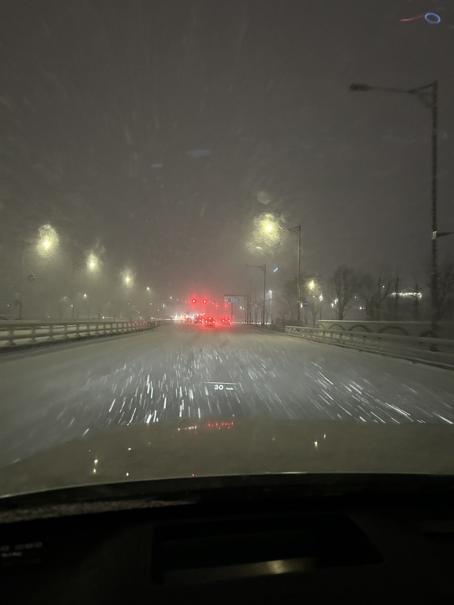 천안 아산 폭설 내리는 중