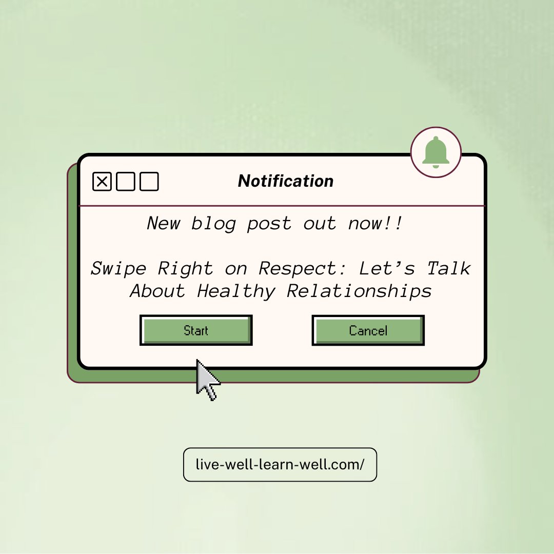 Check out our latest blog post exploring what makes relationships work (and what doesn't) bit.ly/42DFPPt Perfect timing with our Swipe Right on Respect events happening across campus next week! 💭 #MentalHealth #HealthyRelationships