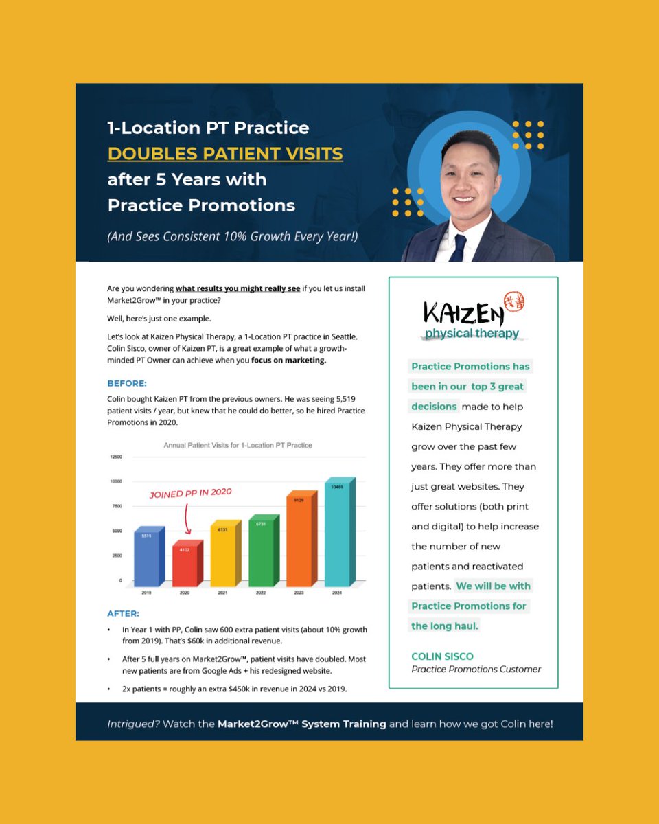 PracticePromos's tweet image. Are you a practice owner looking to grow your clinic in 2025? 

The Top 10% of PT clinics are using these secrets to grow their business. It&apos;s all in the February issue of The Practice Marketing Newsletter. 

Read the latest issue!
online.flippingbook.com/view/640620784/