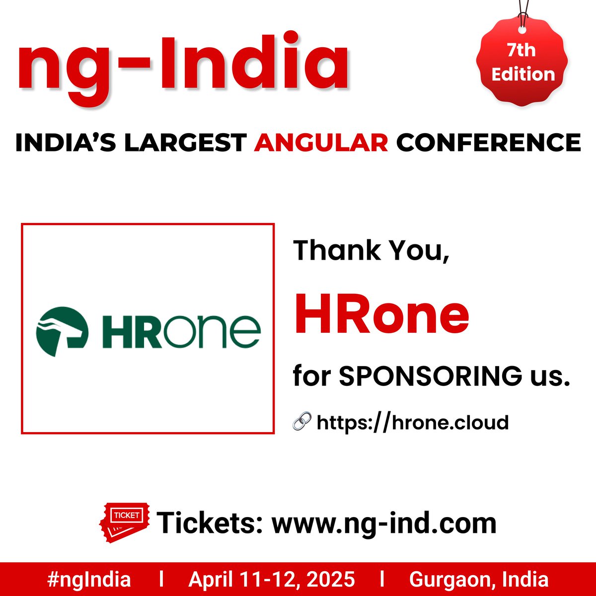 debug_mode's tweet photo. I thank @hronecloud for sponsoring and supporting India's Largest #Angular Conference, ng-India 🙏
Know more about #hrone here - https://t.co/CoZyGwOIZp
#ngIndia #nomadcoder https://t.co/VWew70Gsho