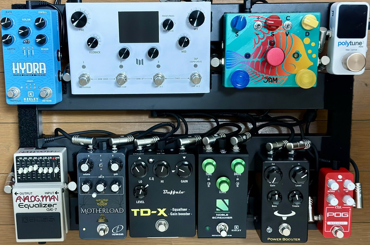 Light_Musica's tweet image. Live &amp;amp; Session Pedalboard 2025🔥

レコーディングもいける😎

@tcelectronic 
@ehx 
@robertkeeley 
@bossinfoglobal 
@jampedals 
@meris_us 

#pedalboard #pedal #guitarist #guitar #エフェクター #エフェクターボード #ギタリスト #ギター #crazytubecircuits #analogman