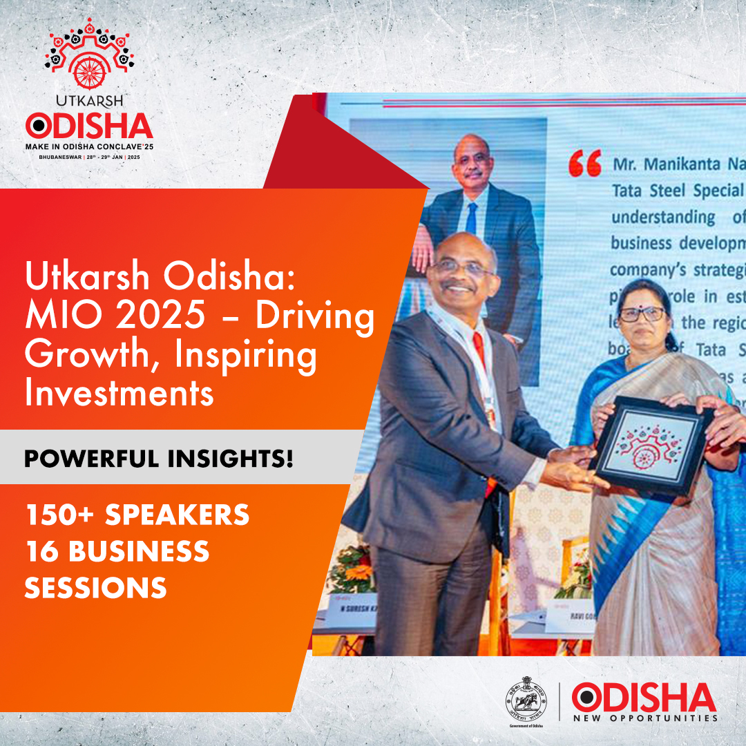 InvestInOdisha's tweet photo. #UtkarshOdisha : #MIO2025 brought together 150+ speakers and 16 insightful business sessions, fostering dialogues that will shape Odisha’s future growth trajectory.
#MakeInOdisha #InvestInOdisha #ViksitOdisha #InvestInFuture #MakeItUtkarsh #MakeItSamrudh #MakeItViksit https://t.co/kvpTQInhMR
