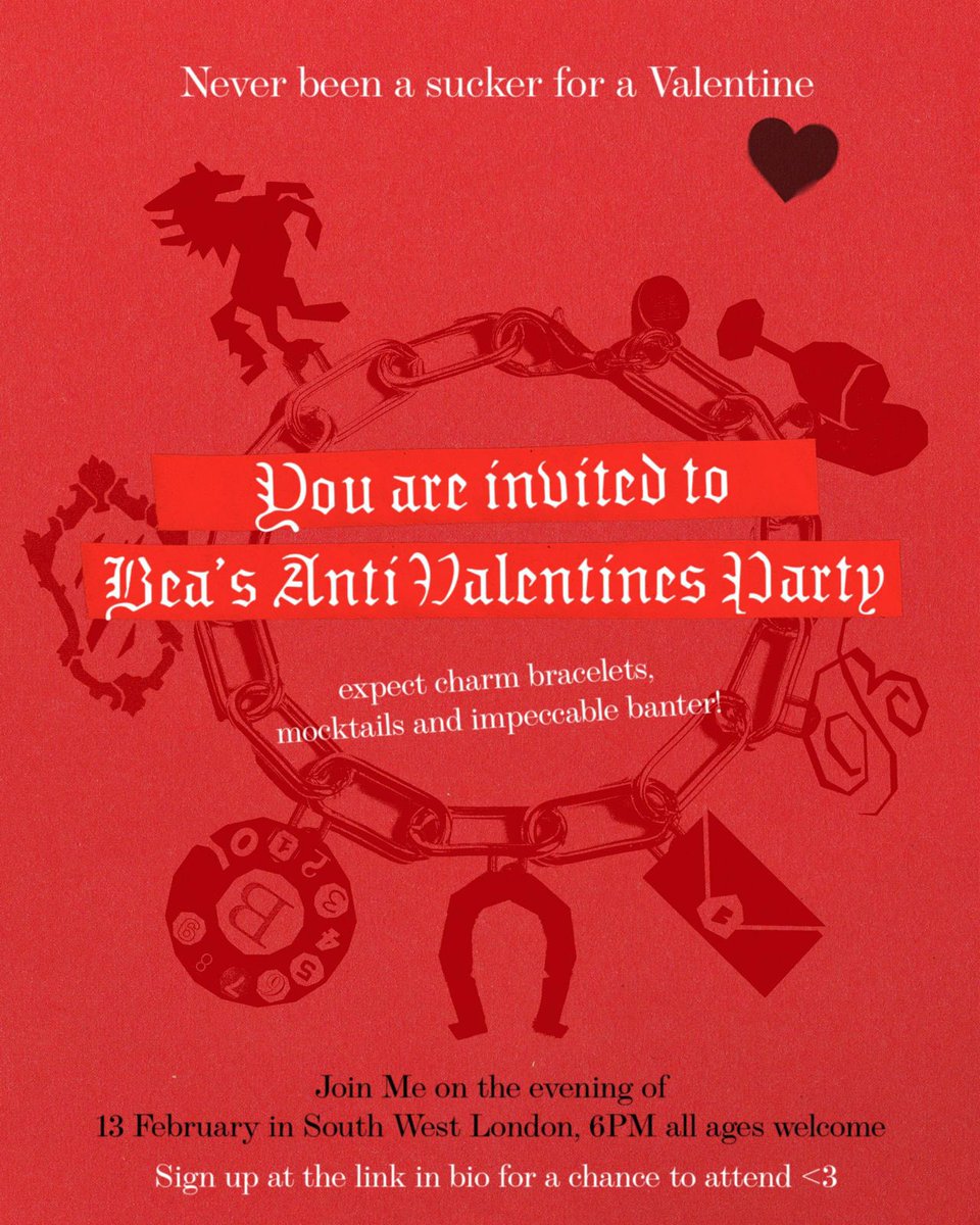 Hola my lil SUGARMUFFINS !!!! I’m hosting a party in SW London on the 13th feb (night before valentines…..) ALL AGES WELCOME all u have to do is sign up to be in w a chance of winning a spot ~ link below❤️🖤❤️ can’t wait to see you X X

BeaandherBusiness.lnk.to/antivalentines