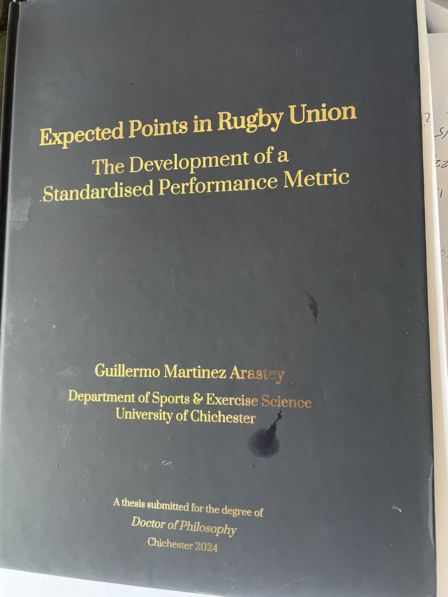 Congratulations to Guillermo, successful defense of his PhD <a href="/UOCAnalysis/">Chi Uni Performance Analysis</a> <a href="/ChiUniSLS/">Chichester University Sport and Life Sciences</a> <a href="/chiuni/">University of Chichester</a> Great chat with <a href="/darione581/">Dario Cazzola</a> and Charlie Morris as examiners. Congratulations to other supervisors Matt Robins and <a href="/NaomiDatson/">Naomi Datson</a> 👏🏽👏🏽