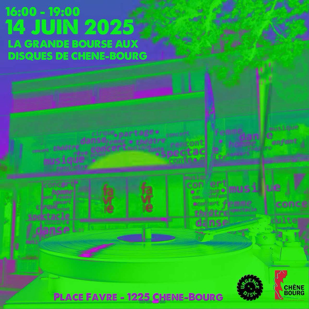 14 juin 2025 de 16:00 à 19:00 la grande bourse aux disques inscriptions pour les stands ici electropunk@bluewin.ch
