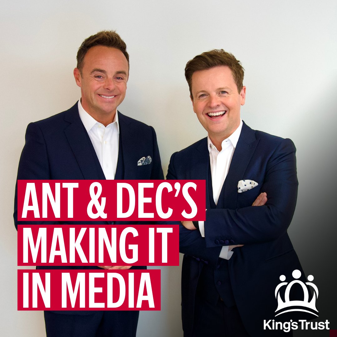 KingsTrust's tweet image. Our @antanddec Making it in Media course is coming to #Manchester - 24th Feb to 7th March, young people 16-25 years old can gain hands-on experience &amp;amp; learn from industry professionals.🎬🎥💡📺
Sign up &amp;amp; find out more here&amp;gt;&amp;gt; brnw.ch/21wQu7B #MiiM #MediaCourse #KingsTrust