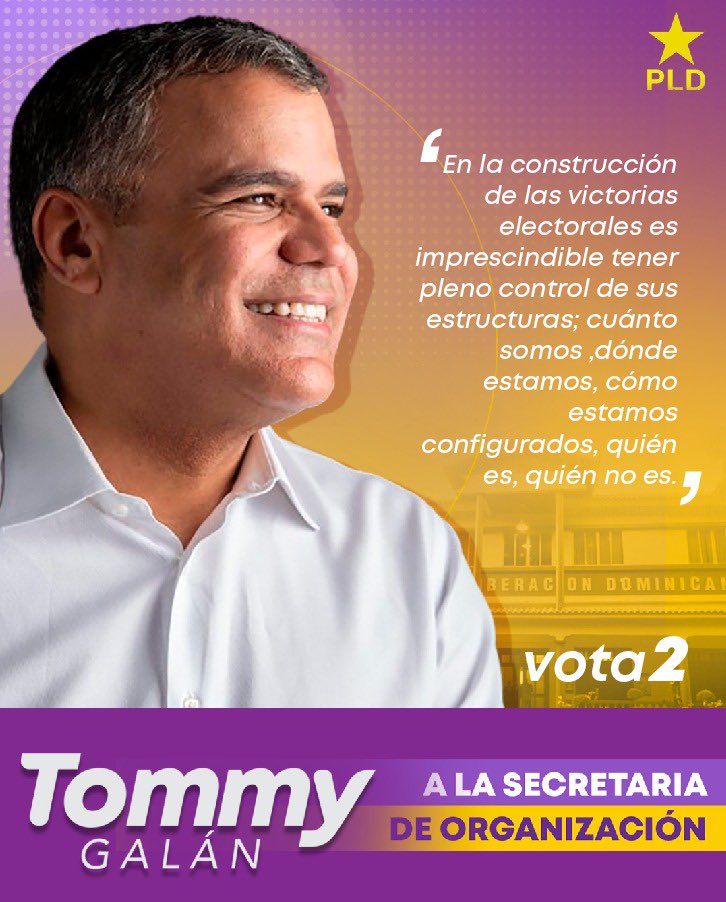 “En la construcción
de las victorias electorales es
imprescindible tener
pleno control de sus estructuras; cuánto
somos ,dónde estamos, cómo
estamos
configurados, quién es, quién no es.” <a href="/ElPeledeistard/">El Peledeista</a> <a href="/serviralpartido/">Servir al Partido</a> <a href="/innovacionpld/">InnovacionPLD</a>
