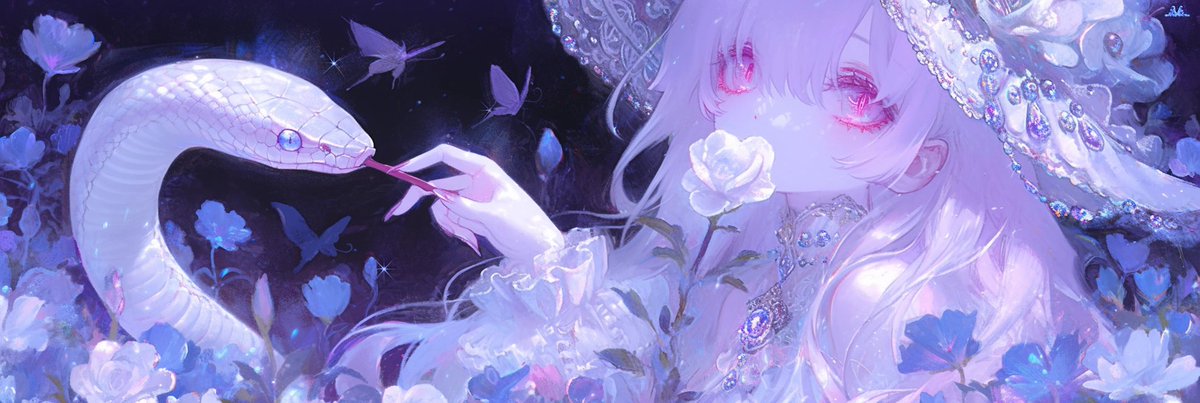 フリーヘッダー #AIイラスト 蛇