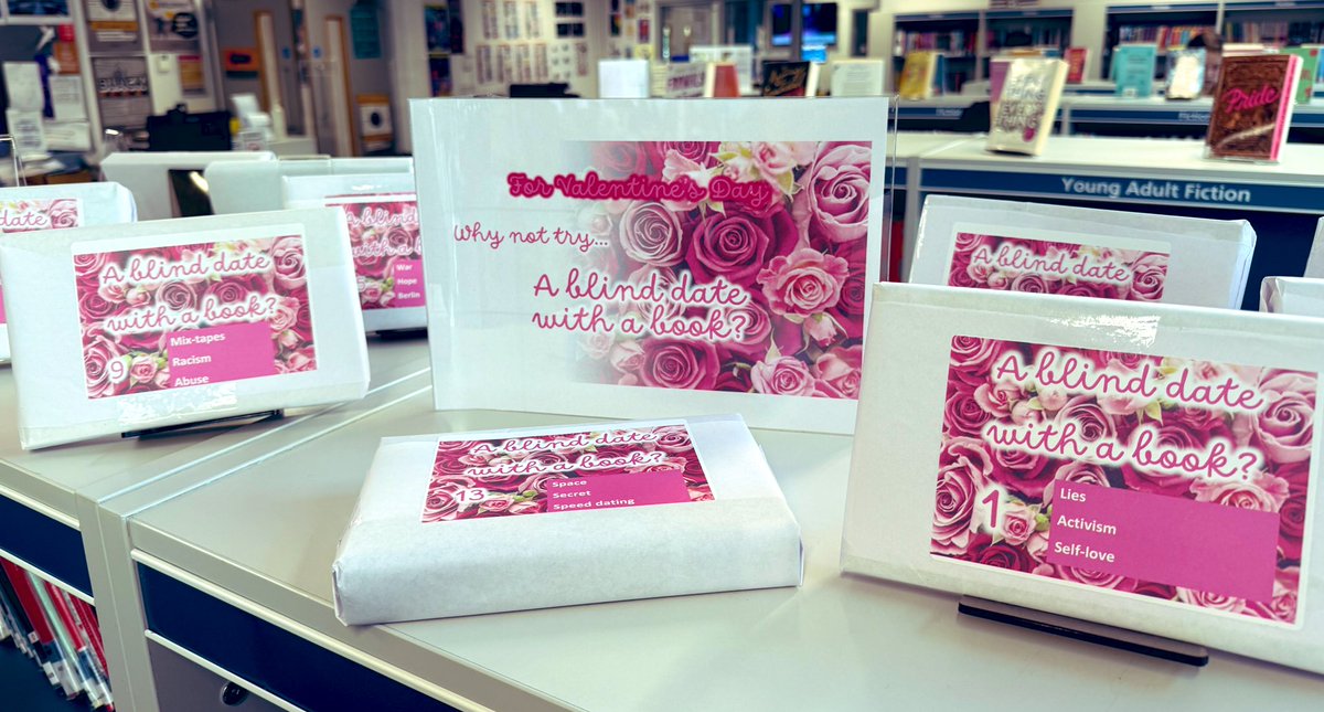 Our popular Blind Date with a Book returns for Valentine's Day! Are you brave enough to try a blind date with a book?
