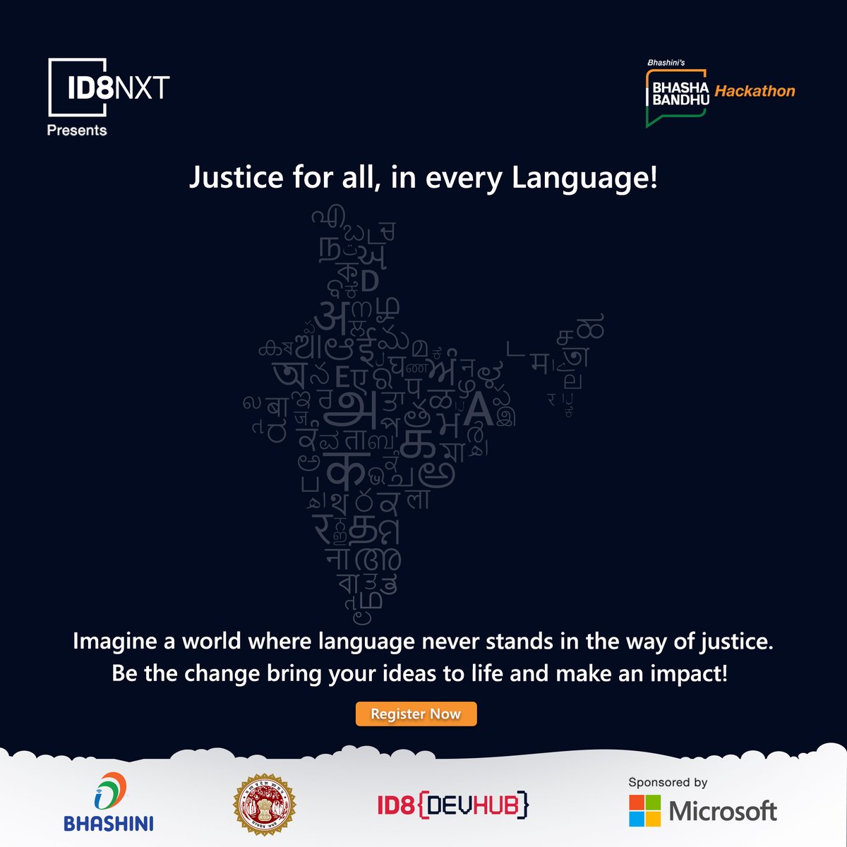 id8devhub's tweet image. Justice should have no language barrier! 

Be part of the #BhashaBandhu Hackathon and help build a world where everyone gets equal access to justice no matter the language they speak.

🔗 Register now &amp;amp; make an impact! 

#ID8DevHub #AIforJustice #TechForGood #LegalInnovation