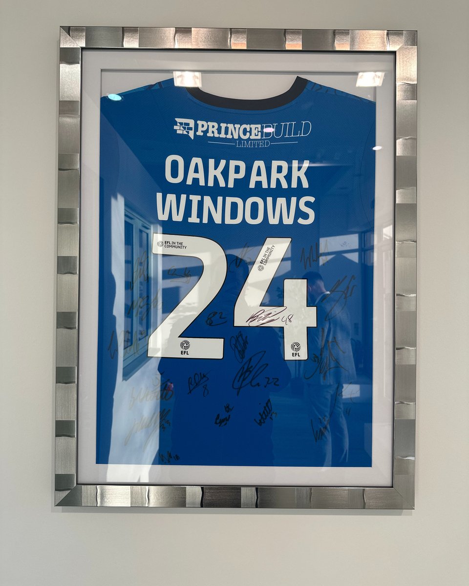 Oakpark Windows & Doors (@oakpark_windows) on Twitter photo Being a proud sponsor and supporter of <a href="/theposh/">Peterborough United</a> means a signed shirt hung up in the showroom, right?! 📷📷📷
#sponsorship #footballsponsor #businesspartnership #peterborough #peterboroughunited #pufc #theposh Being a proud sponsor and supporter of <a href="/theposh/">Peterborough United</a> means a signed shirt hung up in the showroom, right?! 📷📷📷
#sponsorship #footballsponsor #businesspartnership #peterborough #peterboroughunited #pufc #theposh