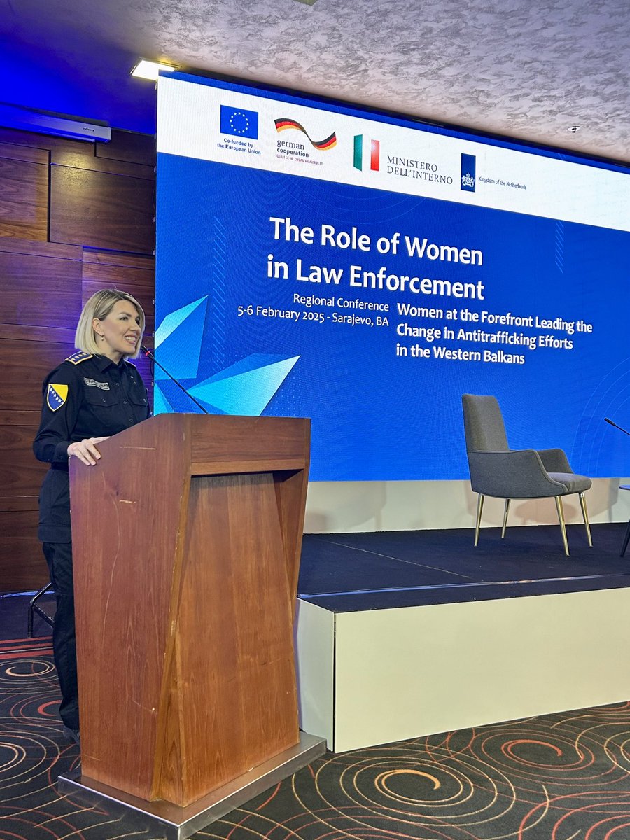 DKAmbBiH's tweet photo. Women lead the change. Also in law enforcement. Important regional conference in Sarajevo under #EU4FAST programme. 💪💪🇪🇺 https://t.co/7yh5LOTYFZ
