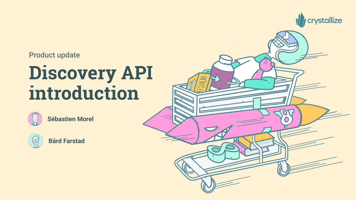 ▶️LIVESTREAM tomorrow, Feb 6, 2025, 3PM CET

Introducing the Discovery API – Powerful Search, Faceting &amp; Filtering in Crystallize with <a href="/Plopix/">Sébastien Morel</a> and <a href="/bardfarstad/">Bård Farstad</a> 

🔔Subscribe > youtube.com/watch?v=BZh4E7…

Get ready to experience a new level of efficiency and creativity in your