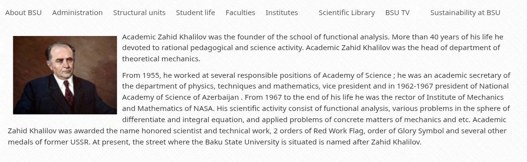 Today is the birthday of the greatest mathematician, Zahid Khalilov, whose works made a huge contribution not only to Azerbaijan🇦🇿 but to the entire USSR