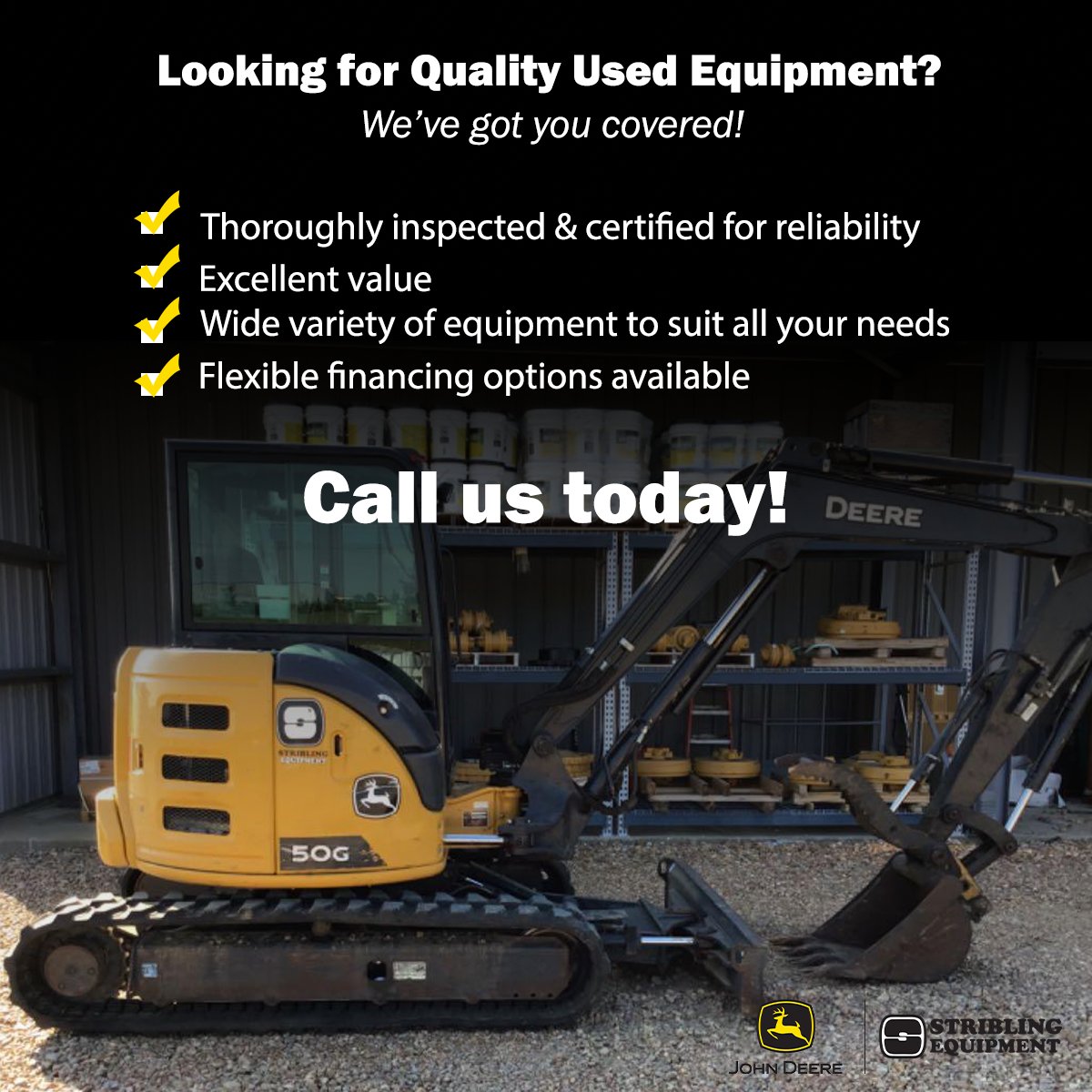 StriblingEquip's tweet photo. Check out our amazing selection of pre-owned equipment! Browse our fleet and give us a call to elevate your game.

#striblingequipment #johndeere #construction

https://t.co/5IWREqYORY https://t.co/a5S3U7NIWH