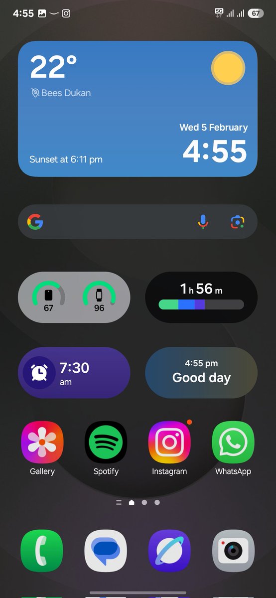balubman's tweet photo. Samsung galaxy S25 ultra homescreen setup #SamsungMembers #SamsungGalaxyS25Ultra https://t.co/OLtFL5Ts0M