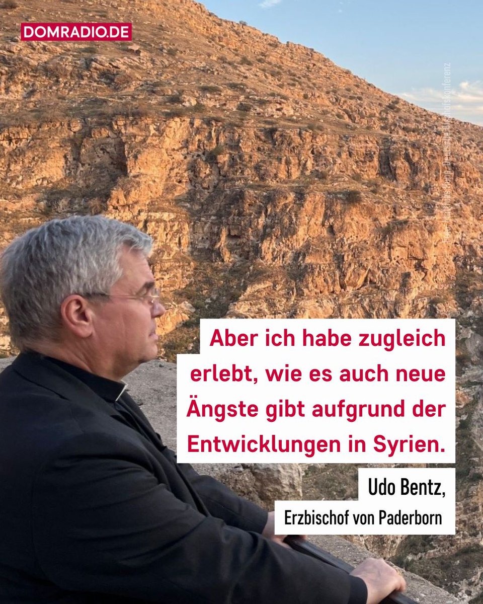 Der Erzbischof von #Paderborn, Udo #Bentz, hat die #Christen im #Irak besucht. Mit seinem Besuch will er den Menschen vor Ort den Rücken stärken.

 ➡️ domradio.de/node/409895