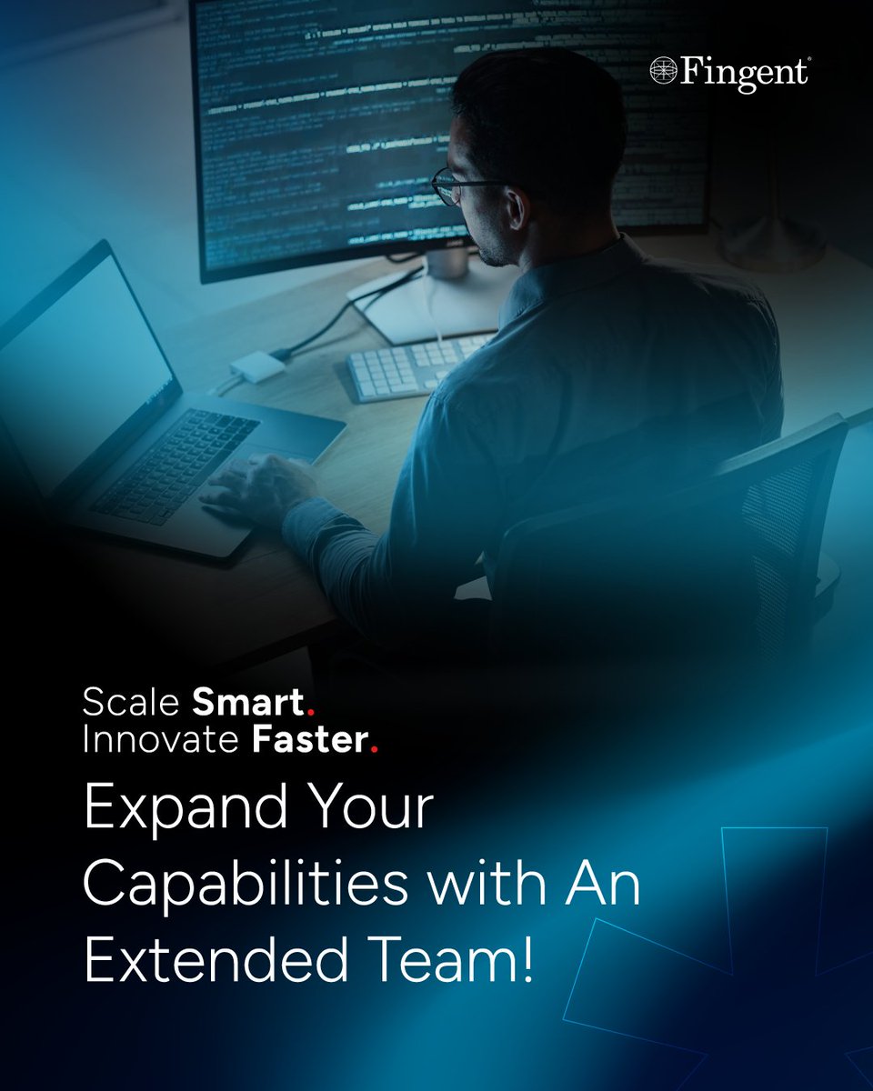 Fingent's tweet image. Scale stress-free and accelerate innovation with an extended team. Expand your capabilities seamlessly and stay ahead in a competitive market! Explore your possibilities with an extended team now.
Read! fingent.com/offshore-devel…
#ITStaffing #Fingent #offshoredevelopmentcenter