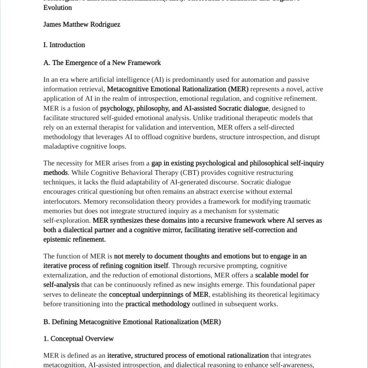 NotJamesMR's tweet photo. First I accidentally made a therapy framework Then I refined it into a full cognitive system Now? I turned it into a damn book MER isn’t just a theory—it’s execution iteration &amp; proof of concept in action Epistemic innovation no gatekeeping

Get it here:https://t.co/wMoC2aSzC8 https://t.co/9pXMhLv7TH