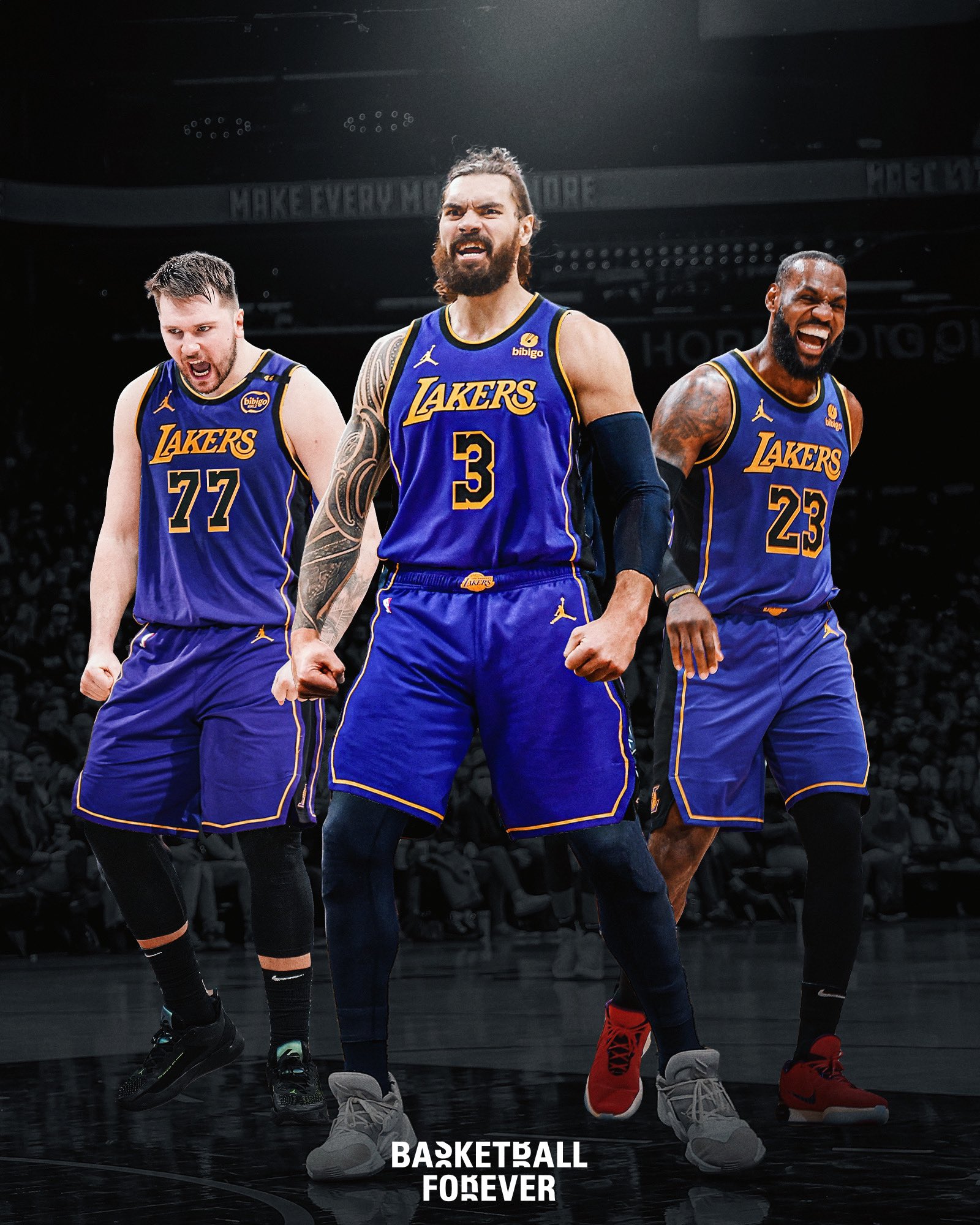 ADAM LISTER アダムリスター 版画 Kobe レイカーズ NBA デアンドレ・エイトン&八村塁！今年のレイカーズのフロント