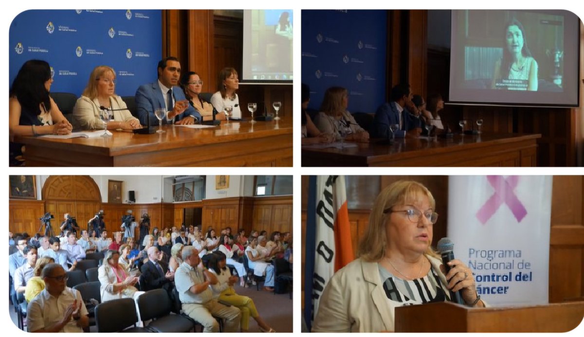Desde el Programa Nacional de Control del Cáncer, Ministerio de Salud, destacamos los logros en Cáncer en Uruguay: 3/2020 a 2/2025: prevención, diagnóstico, tratam, paliativos, investigación Metas Asistenciales. Importante:  trabajar con todos los actores vinculados al tema.