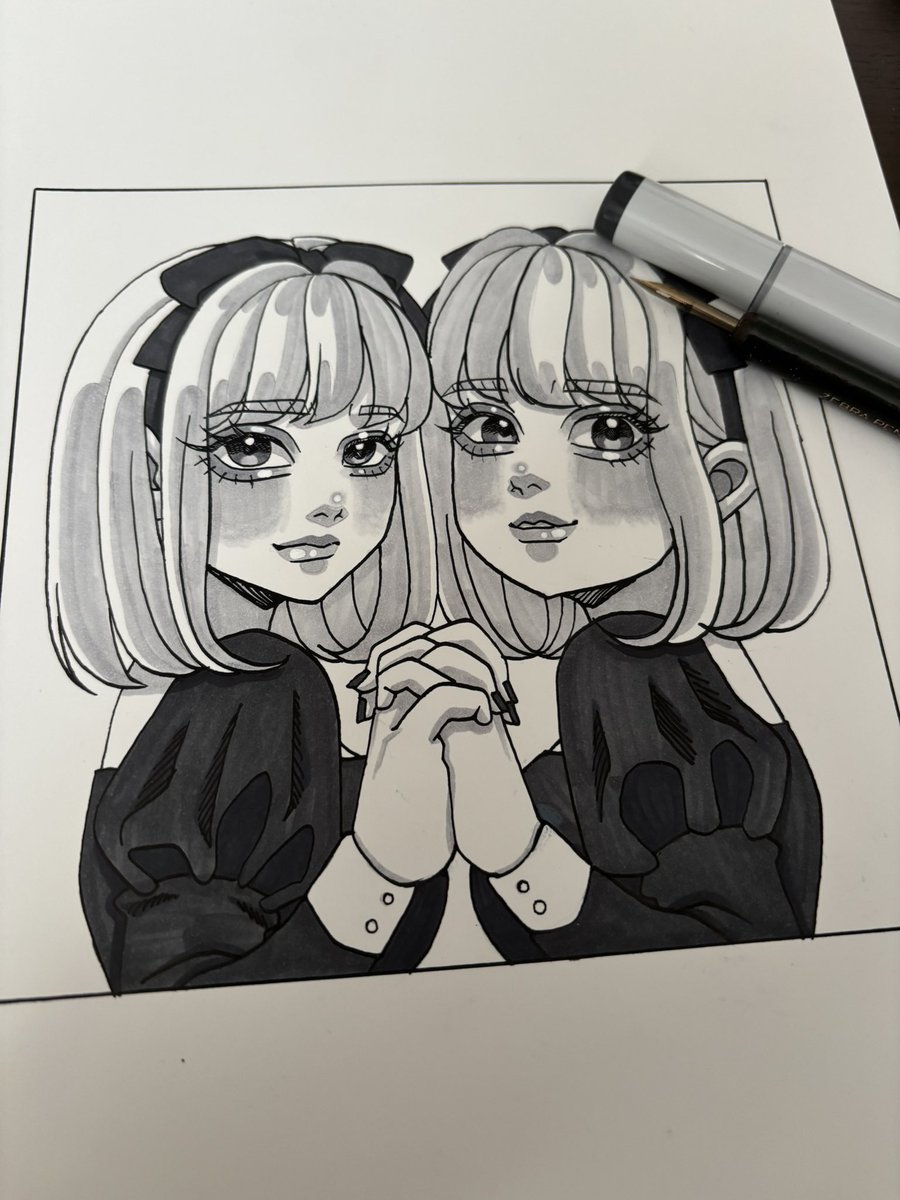 #双子の日
#art #illustration #鉛筆画