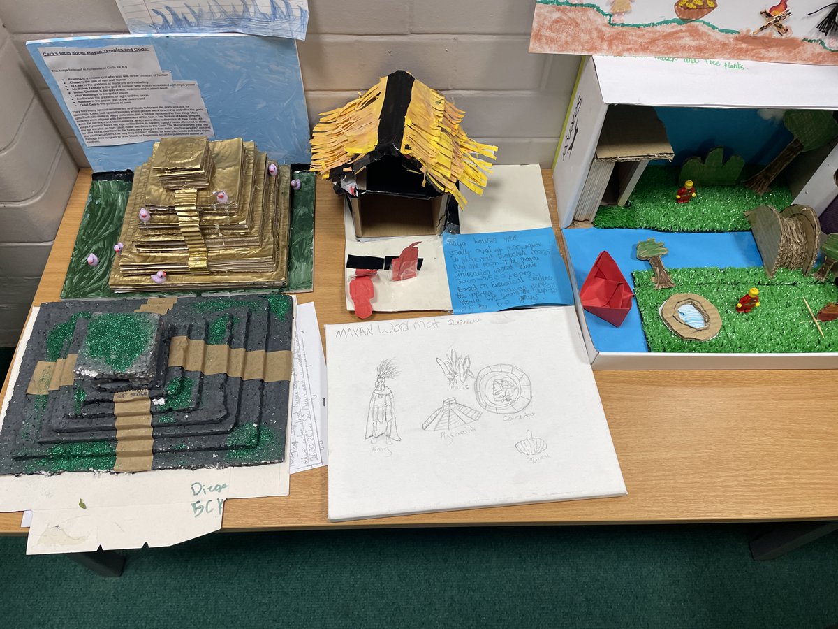 stjcphanwell's tweet photo. Year 5 have been bringing history to life with their amazing Mayan Civilisation models! 🏛️✨ From temples to pyramids, their creativity and craftsmanship have been incredible. A fantastic way to explore the wonders of this ancient civilisation! 👏🌎 #MayanCivilisation https://t.co/xO9daWXUL5