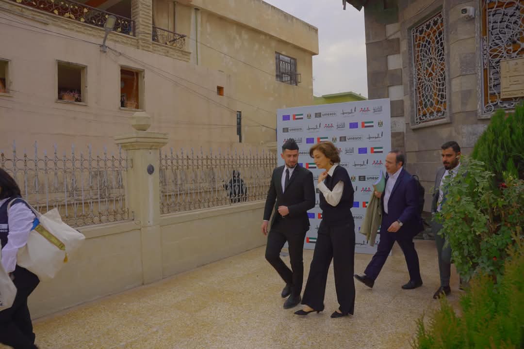 في اولى محطاتها في الموصل زيارة المديرة العامة لليونسكو أودري اوزرلاي إلى مؤسسة تراث الموصل 
والمركز المجتمعي لمبادرة احياء روح الموصل الذي تعمل عليه مؤسسة تطوع معنا وتراث الموصل بالشراكة مع منظمة اليونسكو.

#إحياء_روح_الموصل