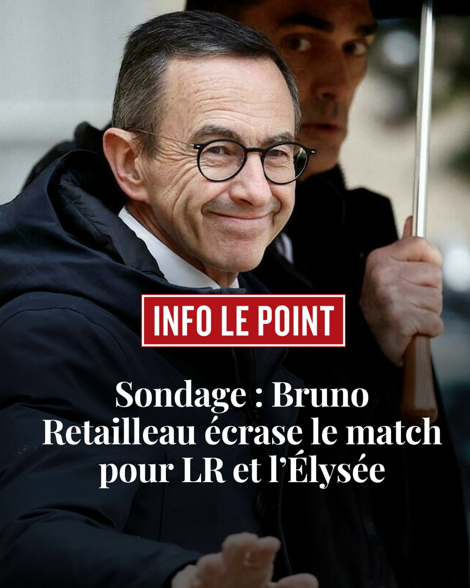 « Aujourd'hui, Bruno Retailleau = la droite. L'équation est faite », résume <a href="/FMicheau/">Frédéric Micheau</a> , directeur général adjoint d'@OpinionWay. 

<a href="/NathalieSchuck/">NathalieSchuck</a>
➡️ l.lepoint.fr/shx