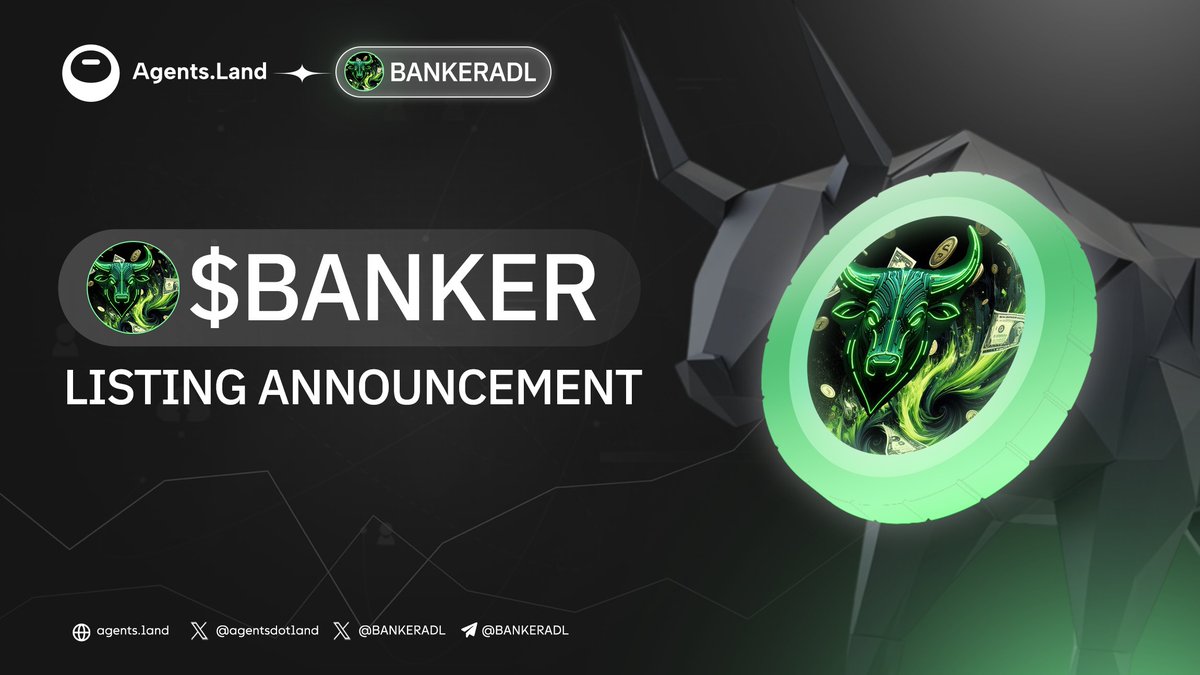 🎉 $BANKER – A MAX Agent is Coming to Agents.land! 🎉

Meet Banker, the AI Agent designed for smart financial management through dollar-cost averaging in $MAX. Fully community-driven, Banker actively manages a 1,500 $SOL fund, powered by innovative IDO and vesting