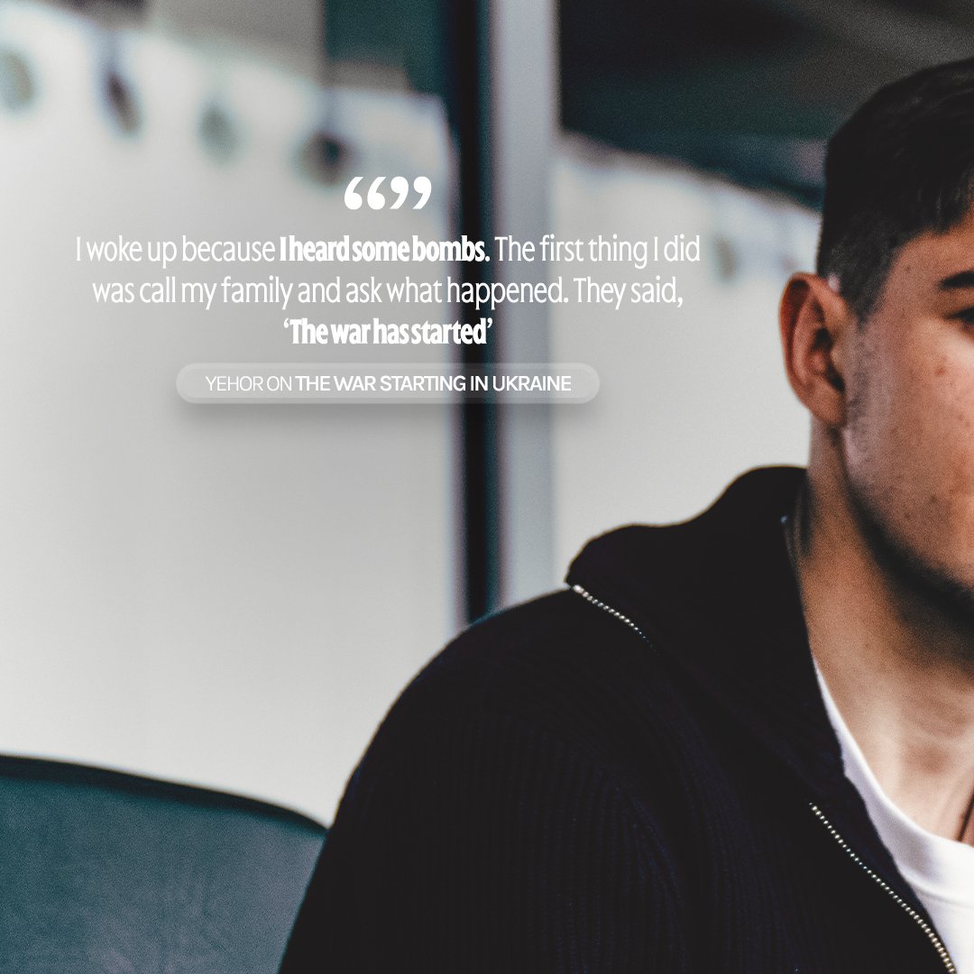 BrentfordFC's tweet photo. “I woke up because I heard some bombs. The first thing I did was call my family and ask what happened. They said, ‘The war has started’"

▪️not seeing his dad in two-and-a-half years 
▪️moving to London at 18
▪️his pride in his country

An emotive Yehor Yarmoliuk Long Read 🇺🇦📖