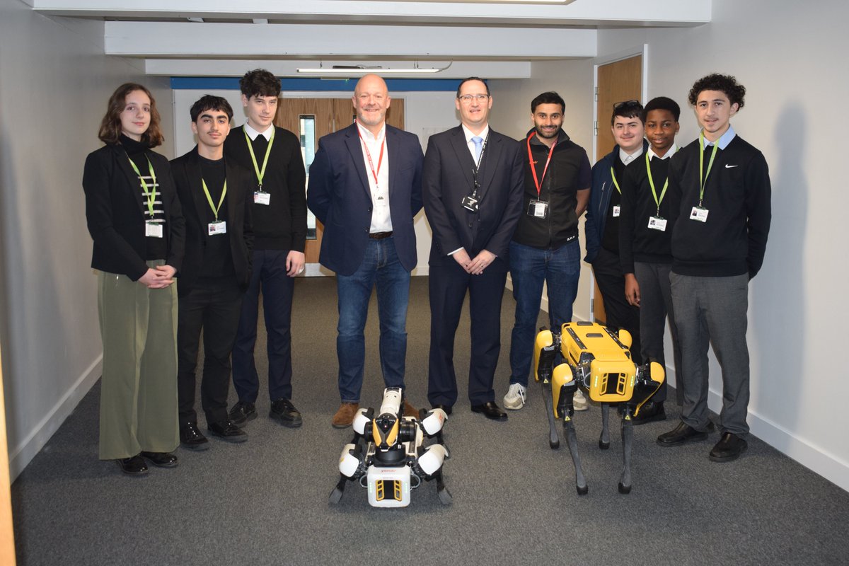 Thanks to a donation from Yondr,  ALET has welcomed Snoop and Spotnik—two state-of-the-art robotic dogs! These £80k robots will provide students with hands-on experience in robotics, programming and autonomous systems.
Read more: alet.org.uk/yondr-donates-…

#Robotics #STEM #thinkutc