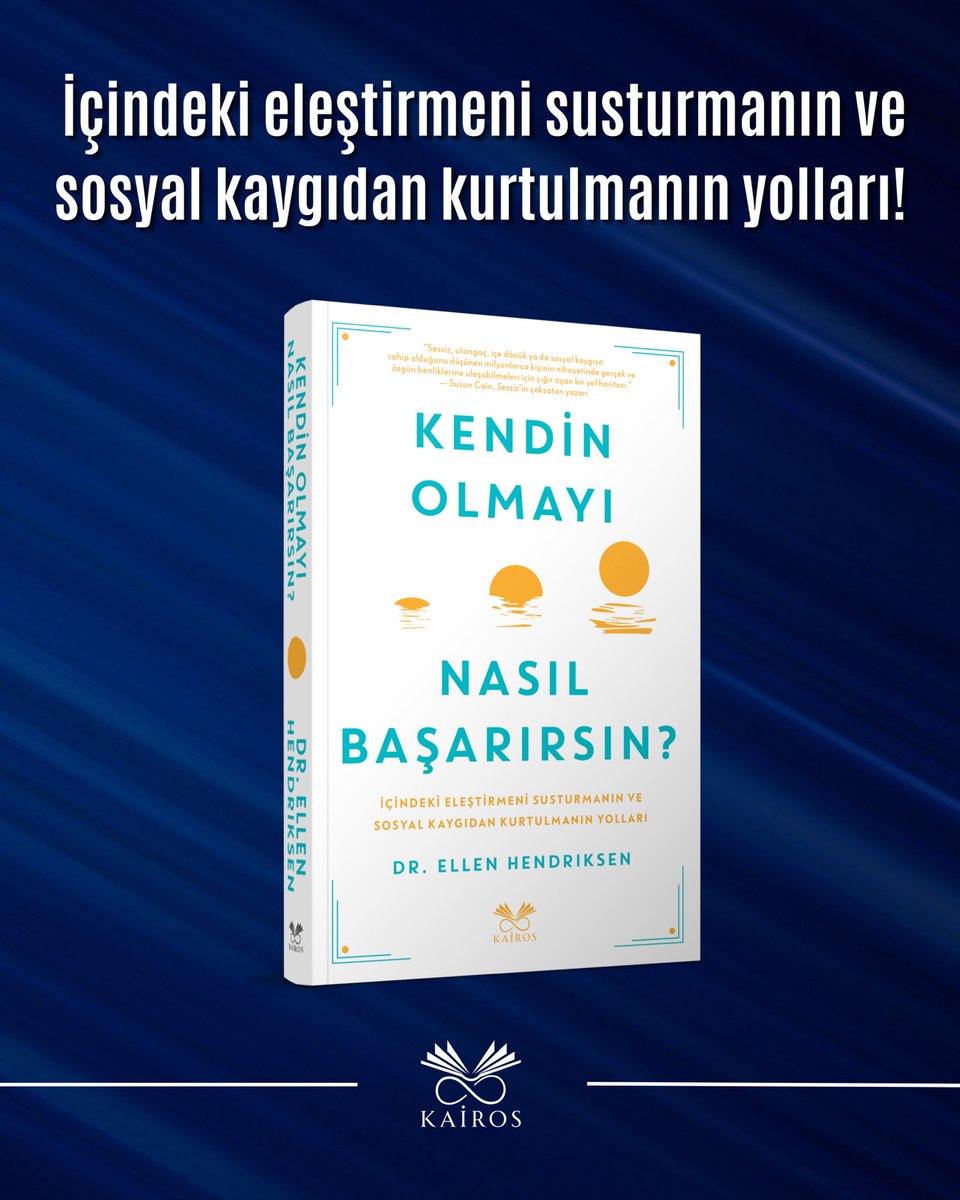 Kairos Kitap (@kairoskitap) on Twitter photo Dr. Ellen Hendriksen tarafından yazılan “Kendin Olmayı Nasıl Başarırsın?”, sosyal kaygıyla başa çıkmak isteyenler için oldukça değerli bir kaynak.🖋️📚 <a href="/KairosKitap/">Kairos Kitap</a> Dr. Ellen Hendriksen tarafından yazılan “Kendin Olmayı Nasıl Başarırsın?”, sosyal kaygıyla başa çıkmak isteyenler için oldukça değerli bir kaynak.🖋️📚 <a href="/KairosKitap/">Kairos Kitap</a>
