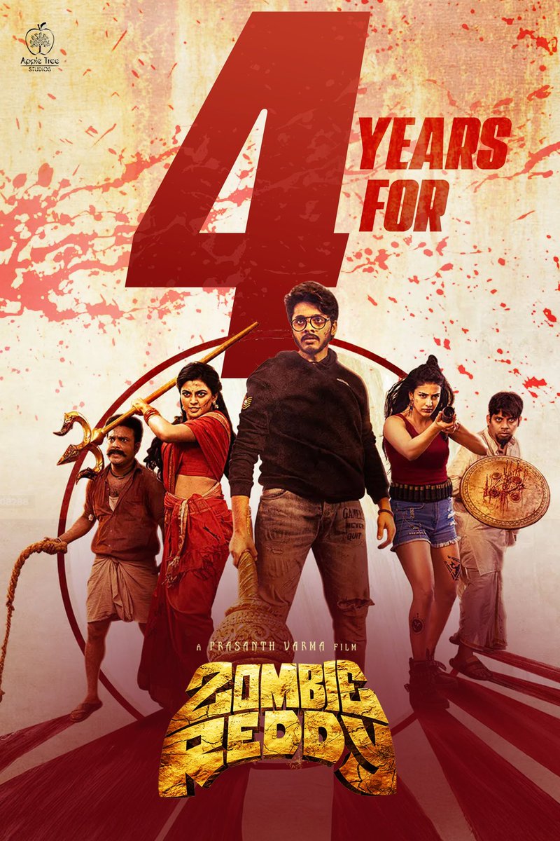 Prasanth Varma (@prasanthvarma) on Twitter photo 4️⃣ Years of Zombie Madness! 🧟♂️🩸
What an unforgettable journey it’s been! #ZombieReddy turns 4, and I’m still amazed by the chaos we created together. #RajShekarVarma <a href="/tejasajja123/">Teja Sajja</a> <a href="/anandhiactress/">Anandhi (kayal)</a> <a href="/DakshaOfficial/">Daksha Nagarkar</a> <a href="/getupsrinu3/">GETUPSRINU</a> <a href="/iamMarkKRobin/">Mark k Robin</a> #Venkat #Anith #Sai #Nagendra and the 4️⃣ Years of Zombie Madness! 🧟♂️🩸
What an unforgettable journey it’s been! #ZombieReddy turns 4, and I’m still amazed by the chaos we created together. #RajShekarVarma <a href="/tejasajja123/">Teja Sajja</a> <a href="/anandhiactress/">Anandhi (kayal)</a> <a href="/DakshaOfficial/">Daksha Nagarkar</a> <a href="/getupsrinu3/">GETUPSRINU</a> <a href="/iamMarkKRobin/">Mark k Robin</a> #Venkat #Anith #Sai #Nagendra and the